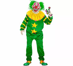 Grünes Weltraum-Killerclown-Kostüm für Erwachsene