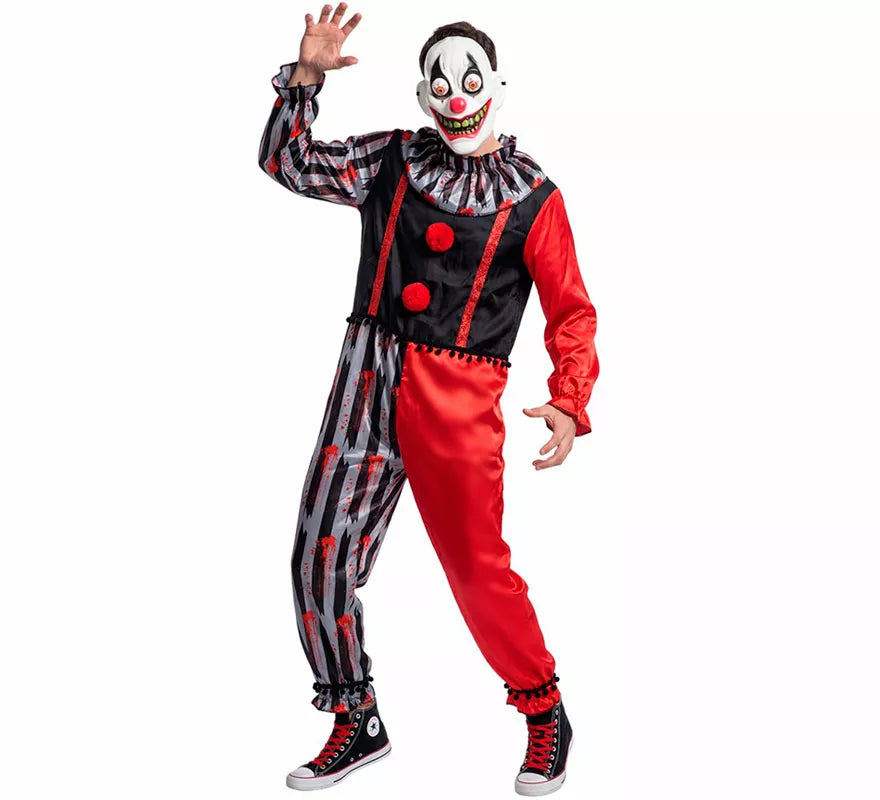 Translation missing: de.Disfraz de Payaso Asesino Loco para hombre