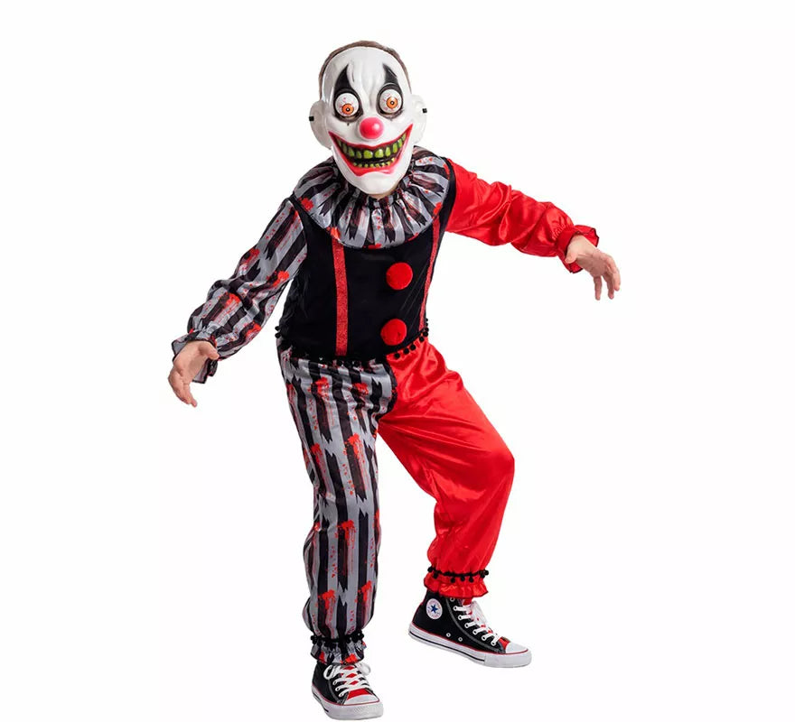 Translation missing: de.Disfraz de Payaso Asesino Loco para niño