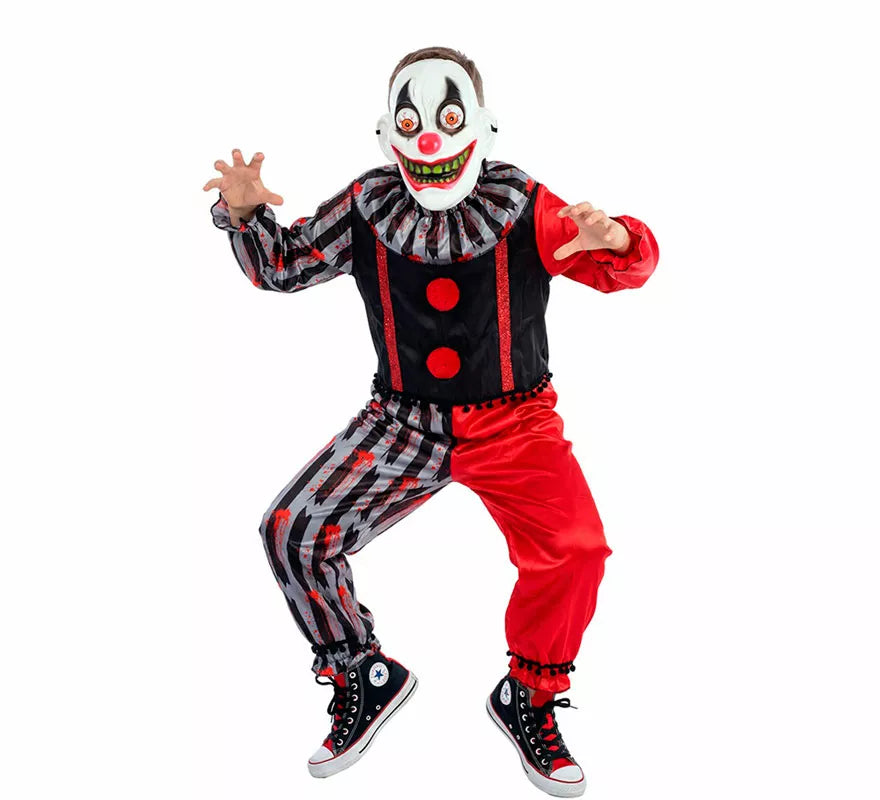 Translation missing: de.Disfraz de Payaso Asesino Loco para niño