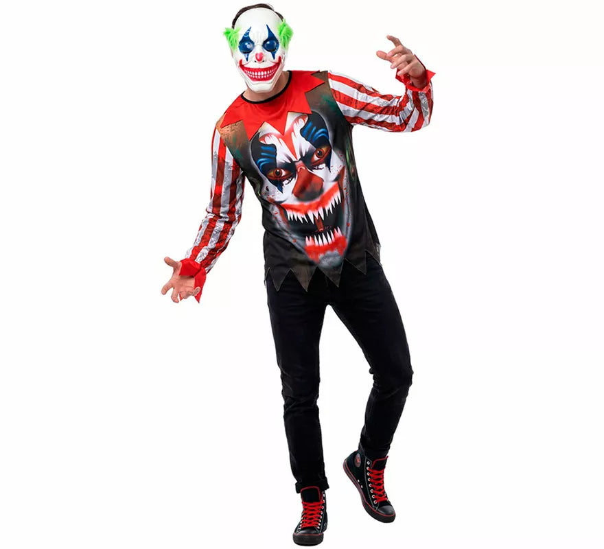 Disfraz de Payaso Asesino Sonriente para hombre