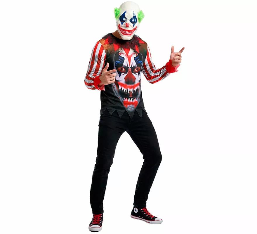 Translation missing: de.Disfraz de Payaso Asesino Sonriente para hombre