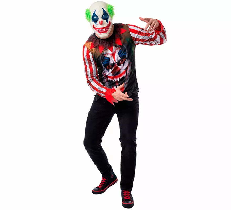 Disfraz de Payaso Asesino Sonriente para hombre
