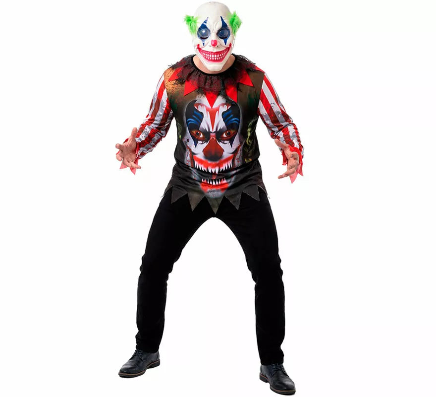Disfraz de Payaso Asesino Sonriente para hombre
