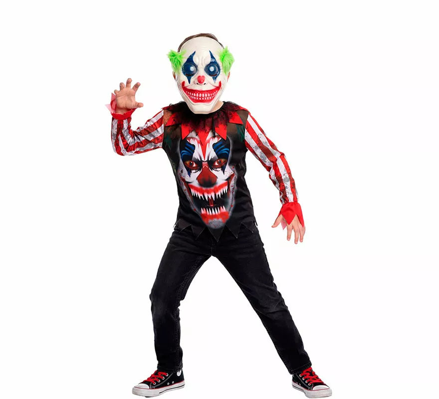 Disfraz de Payaso Asesino Sonriente para niño