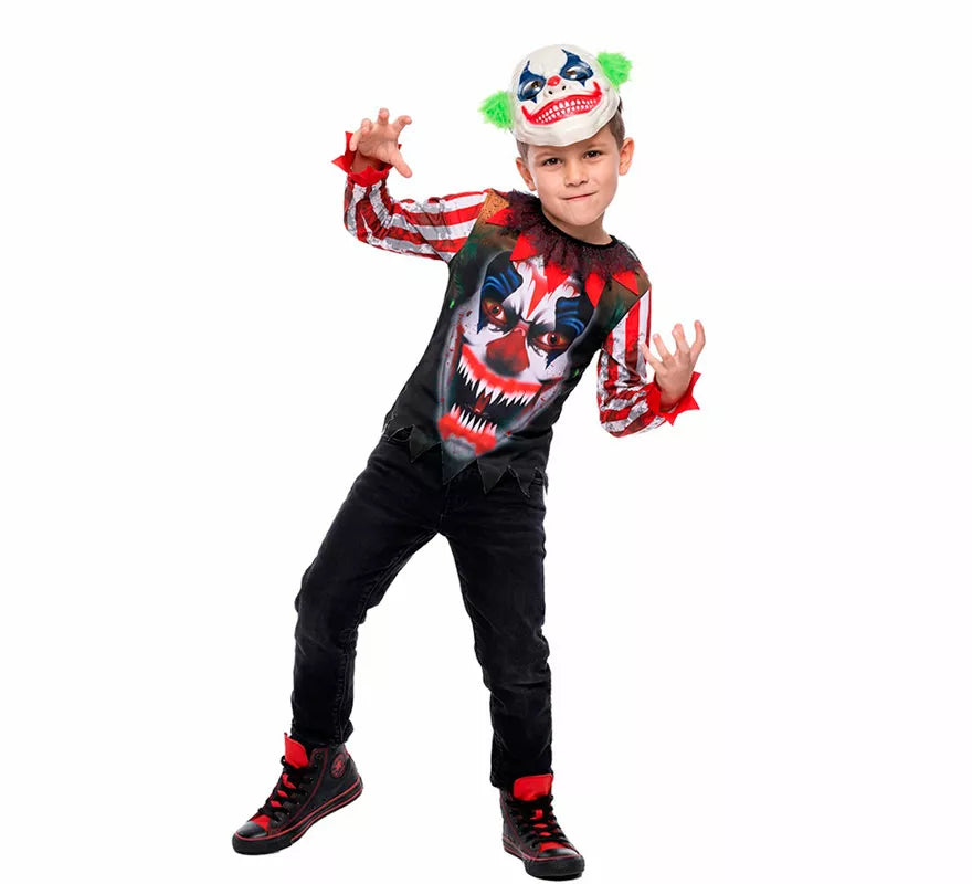 Disfraz de Payaso Asesino Sonriente para niño