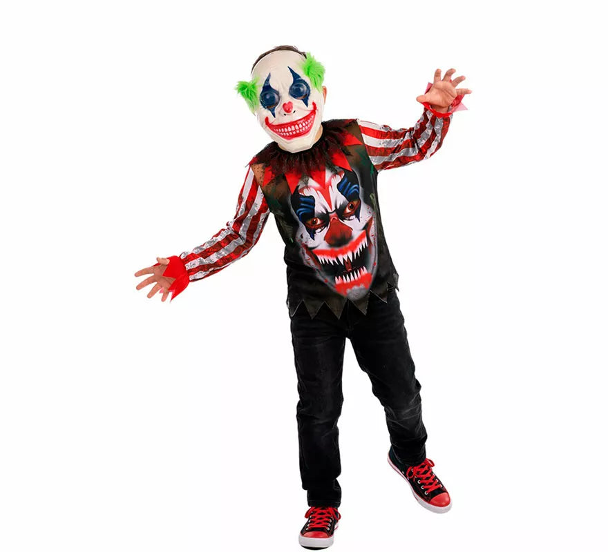 Disfraz de Payaso Asesino Sonriente para niño
