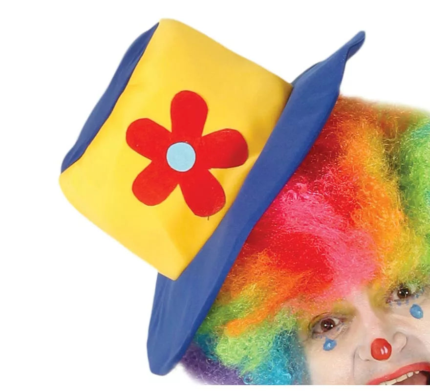 Translation missing: de.Disfraz de Payaso Azul y Amarillo para hombre