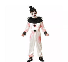 Weißes Clownkostüm für Herren