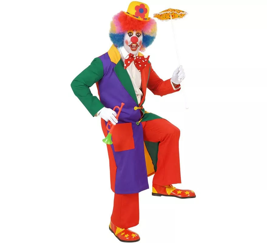 Translation missing: de.Disfraz de Payaso Colores para hombre