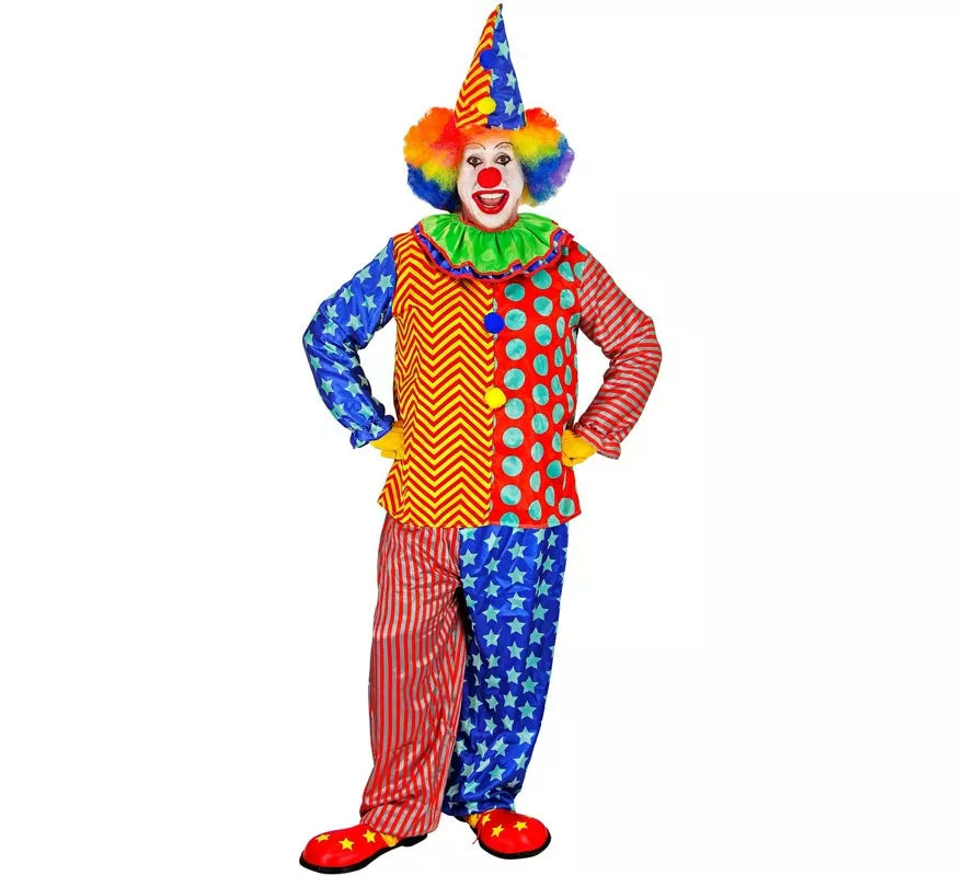 Translation missing: de.Disfraz de Payaso Colorines para hombre