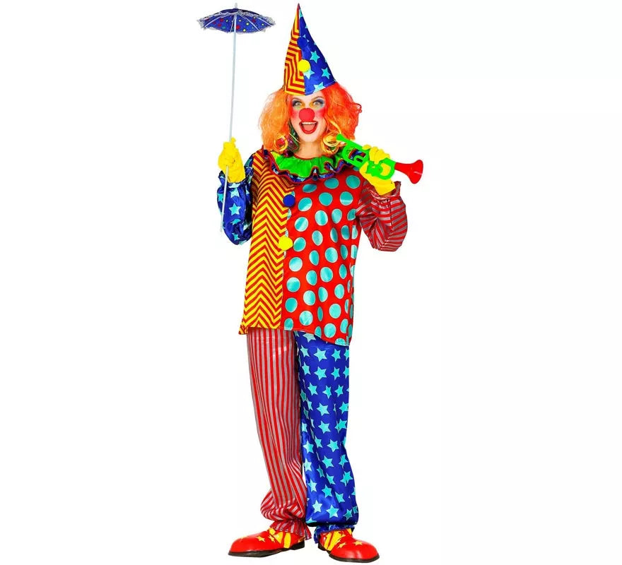Disfraz de Payaso Colorines para hombre
