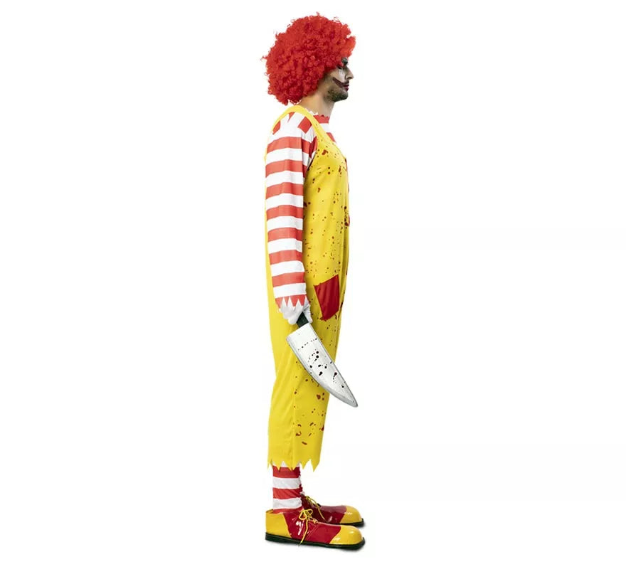 Translation missing: de.Disfraz de Payaso de Hamburguesa Asesino para hombre