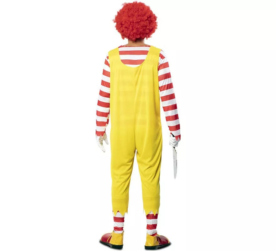Translation missing: de.Disfraz de Payaso de Hamburguesa Asesino para hombre