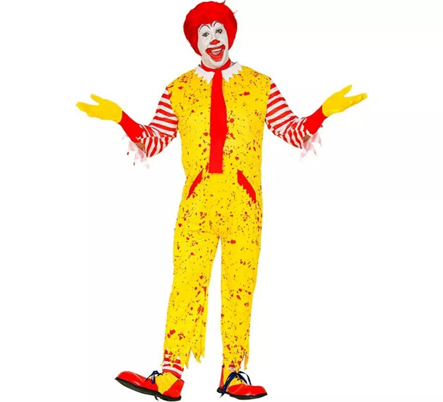 Translation missing: de.Disfraz de Payaso de Hamburguesa Asesino para hombre