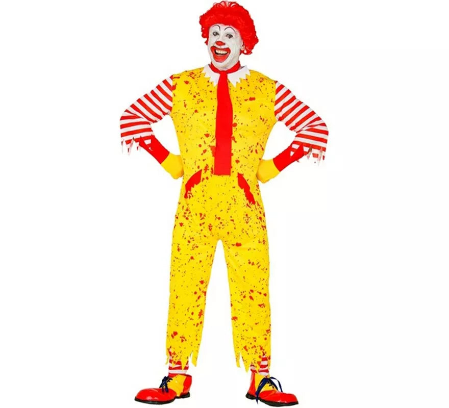 Translation missing: de.Disfraz de Payaso de Hamburguesa Asesino para hombre