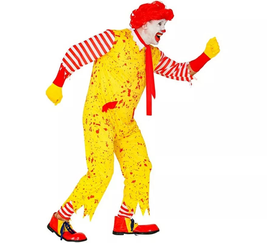 Translation missing: de.Disfraz de Payaso de Hamburguesa Asesino para hombre