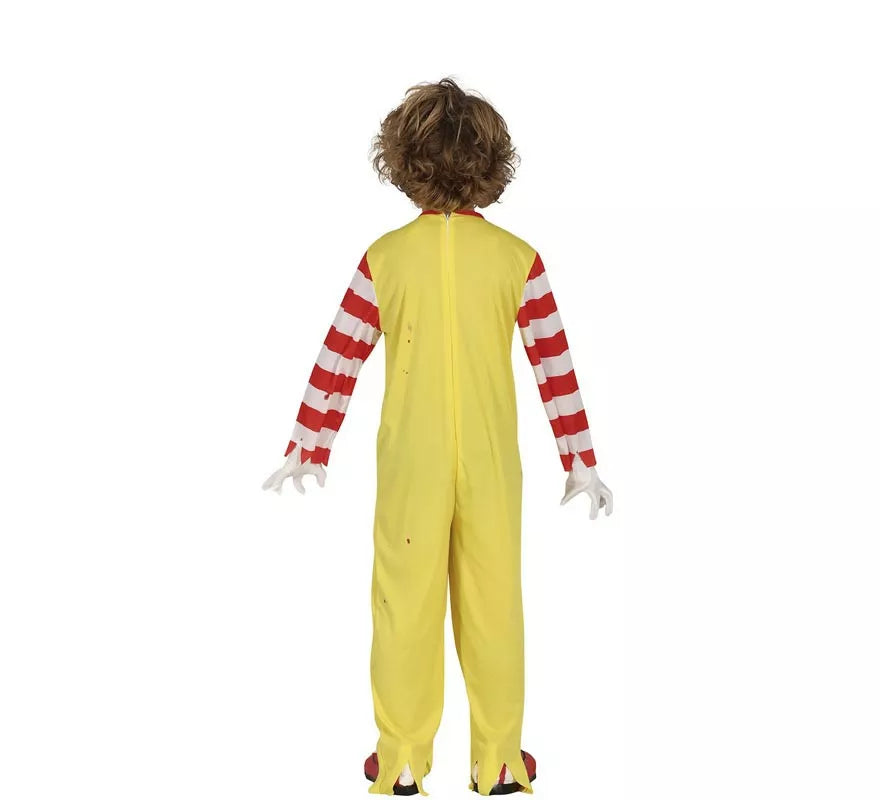 Translation missing: de.Disfraz de Payaso de Hamburguesa Asesino para niño