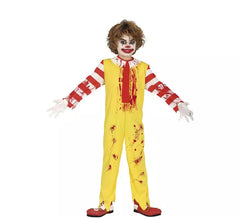 Killer-Hamburger-Clown-Kostüm für Kinder