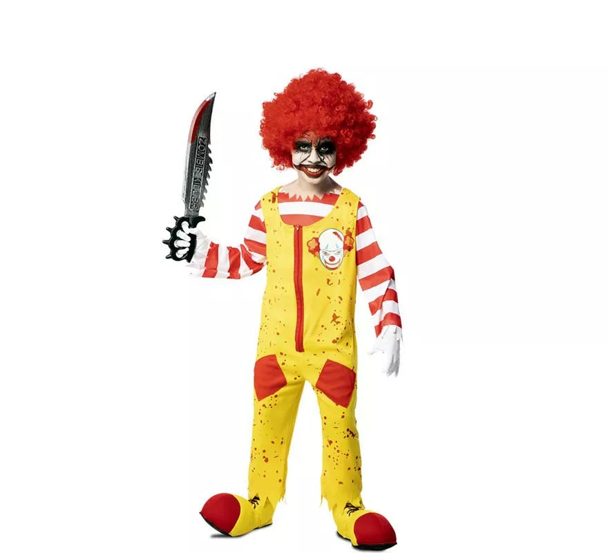 Disfraz de Payaso de Hamburguesa Asesino para niño