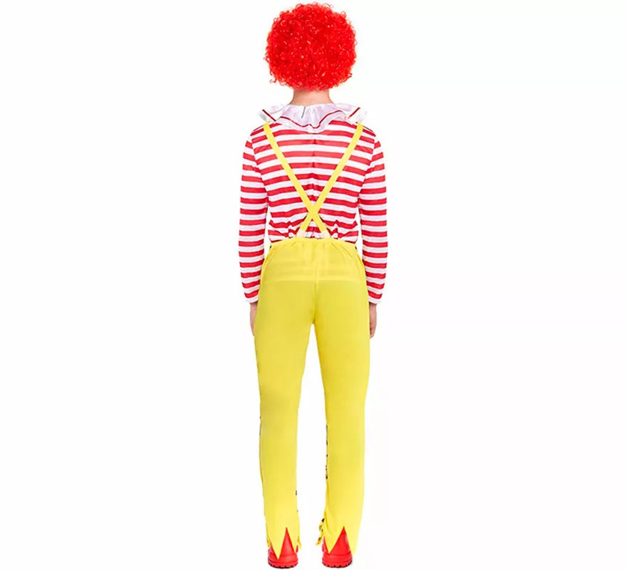 Disfraz de Payaso de Hamburguesa Sádico para hombre
