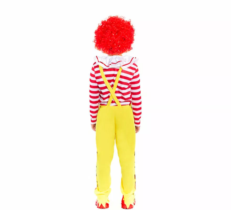 Translation missing: de.Disfraz de Payaso de Hamburguesa Sádico para niño