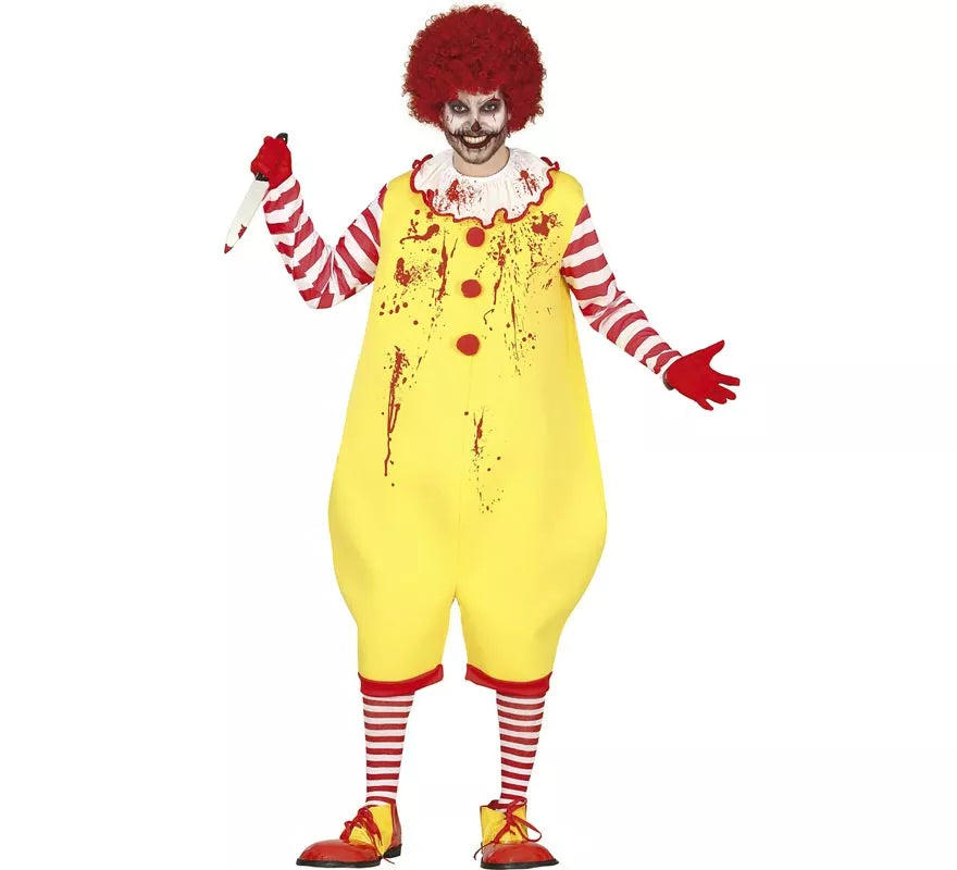 Translation missing: de.Disfraz de Payaso de la Hamburguesa Vil para hombre