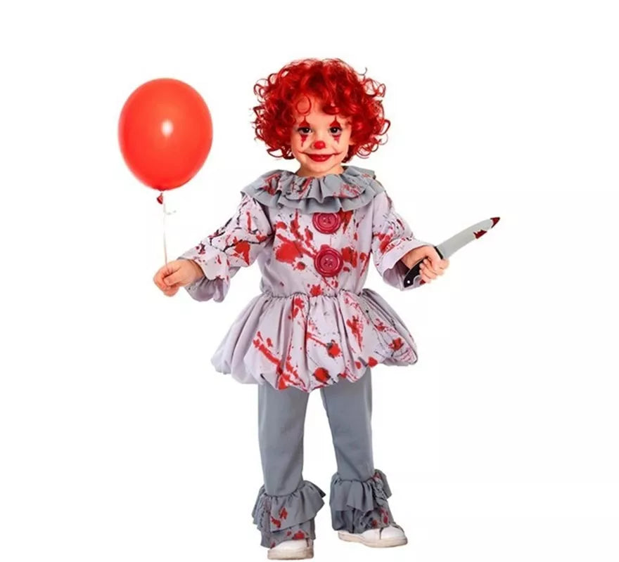 Translation missing: de.Disfraz de Payaso de Terror Vintage para bebé