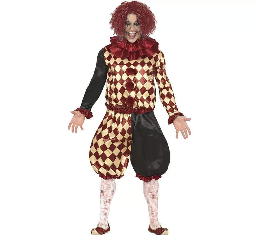 Translation missing: de.Disfraz de Payaso del Horror a Cuadros para hombre