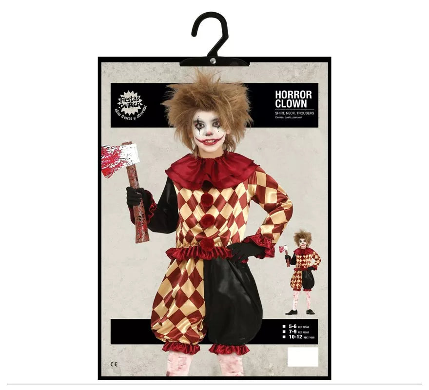 Translation missing: de.Disfraz de Payaso del Horror Sangriento para niño