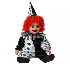 Graues Clownkostüm für Kinder und Babys