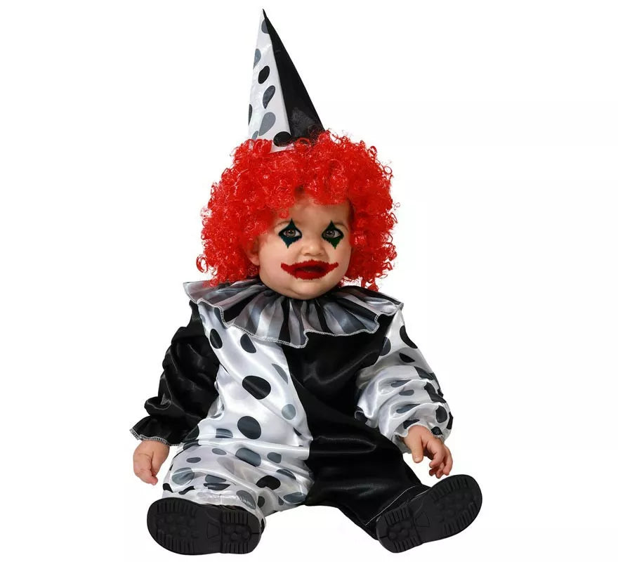 Translation missing: de.Disfraz de Payaso Gris para niños y bebé