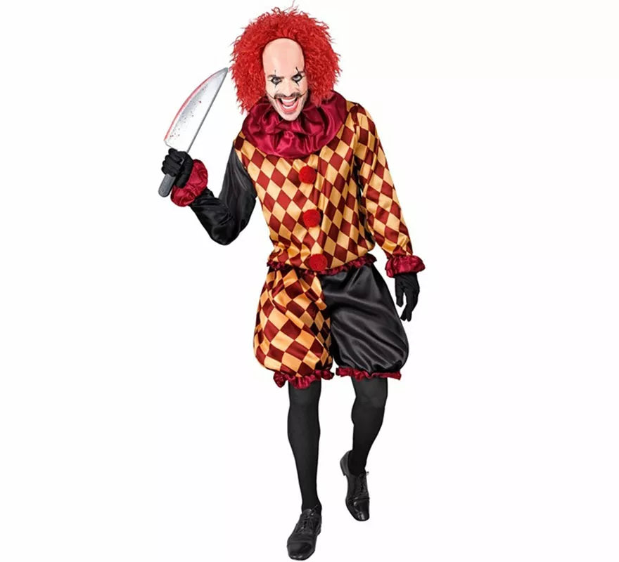 Translation missing: de.Disfraz de Payaso Macabro a Cuadros para hombre
