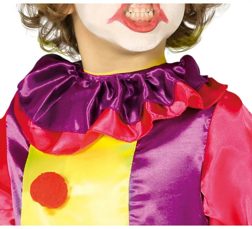 Translation missing: de.Disfraz de Payaso Maléfico Amarillo para niño