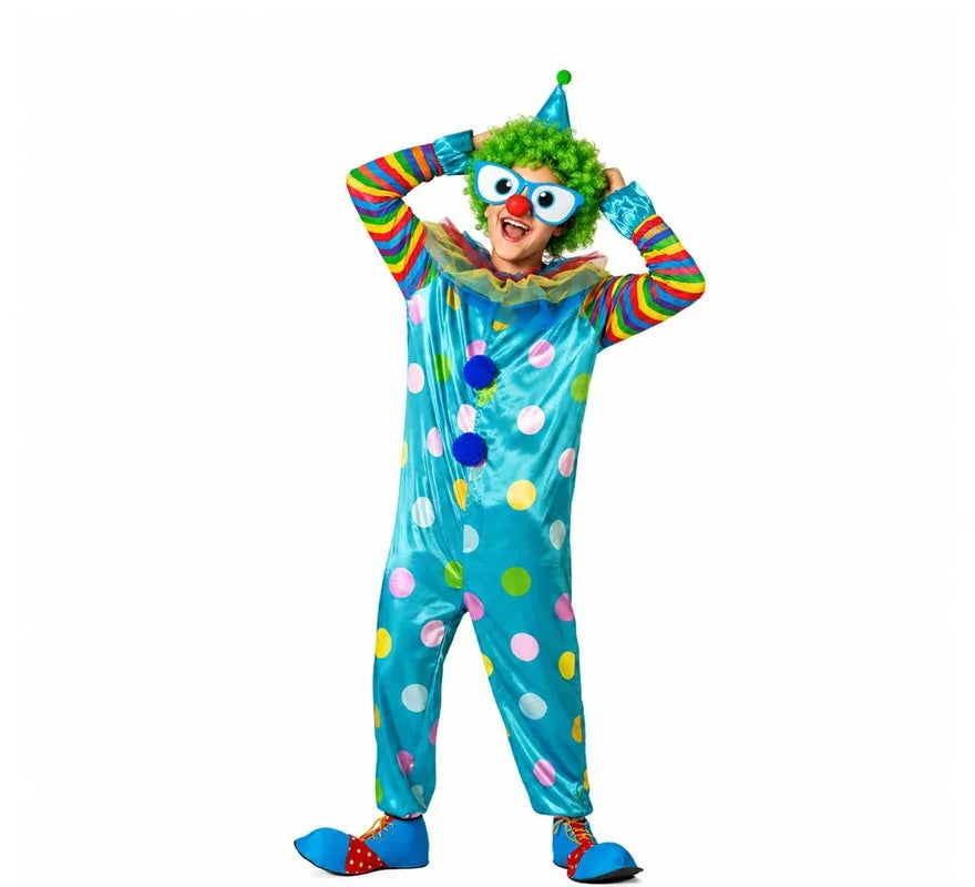 Translation missing: de.Disfraz de Payaso multicolor para hombre