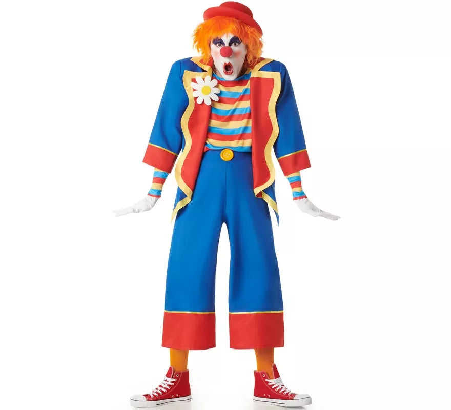 Translation missing: de.Disfraz de Payaso Multicolor para hombre