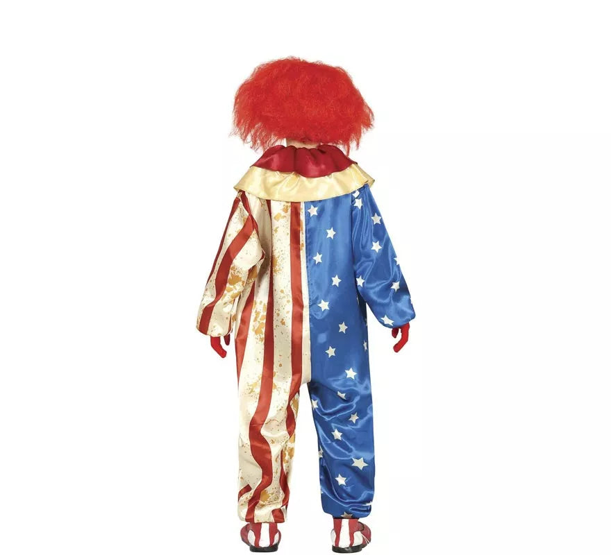 Translation missing: de.Disfraz de Payaso Patriota Malvado para niños