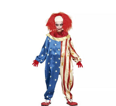 Böser Patriot Clown Kostüm für Jungen