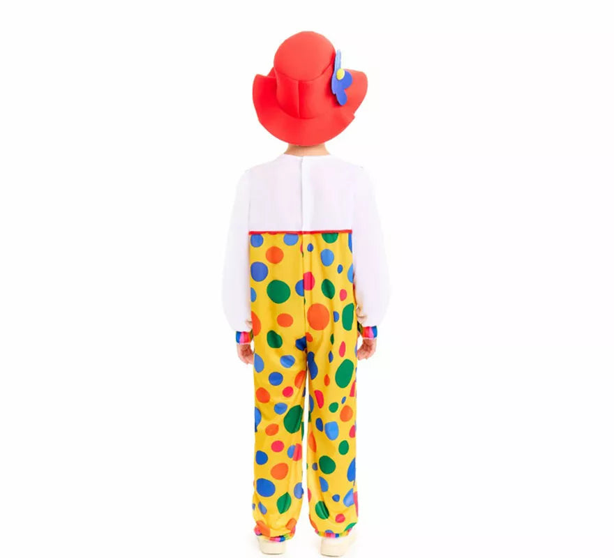 Disfraz de Payaso Peto Topos para niños