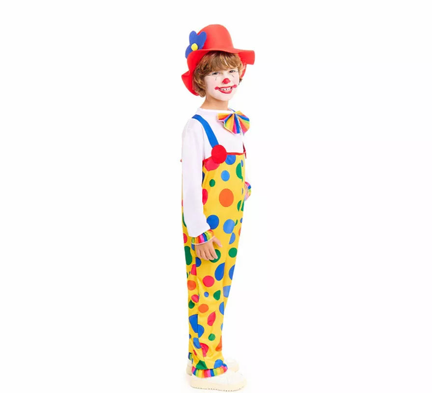 Translation missing: de.Disfraz de Payaso Peto Topos para niños