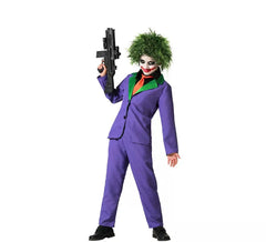 Lila lachendes Clownkostüm für Kinder