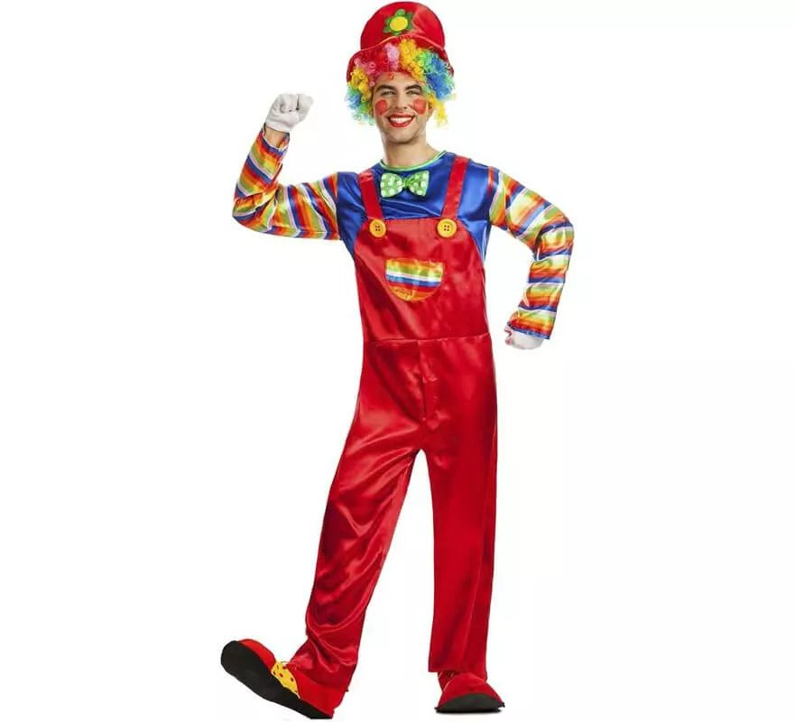 Translation missing: de.Disfraz de Payaso Rojo para hombre
