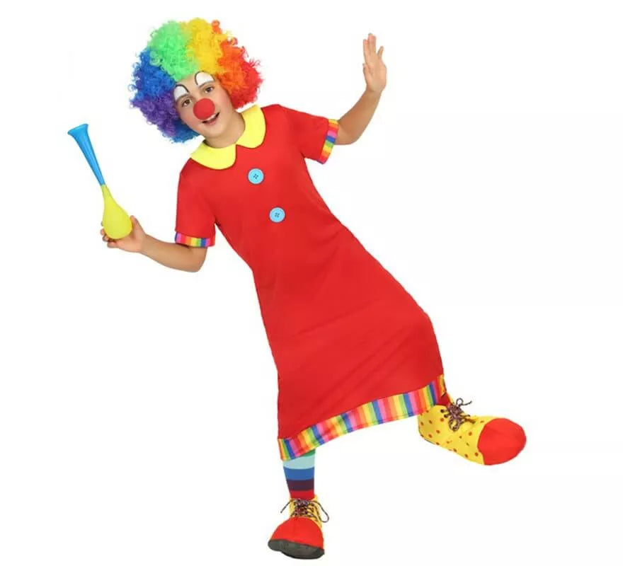 Translation missing: de.Disfraz de Payaso rojo para niño