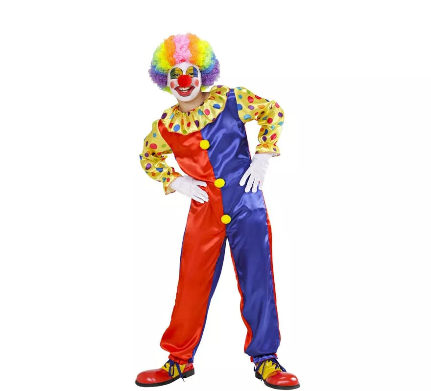 Translation missing: de.Disfraz de Payaso rojo y azul para niños y adolescentes