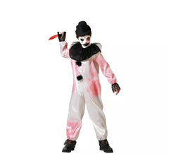 Weißes blutiges Clownkostüm für Kinder