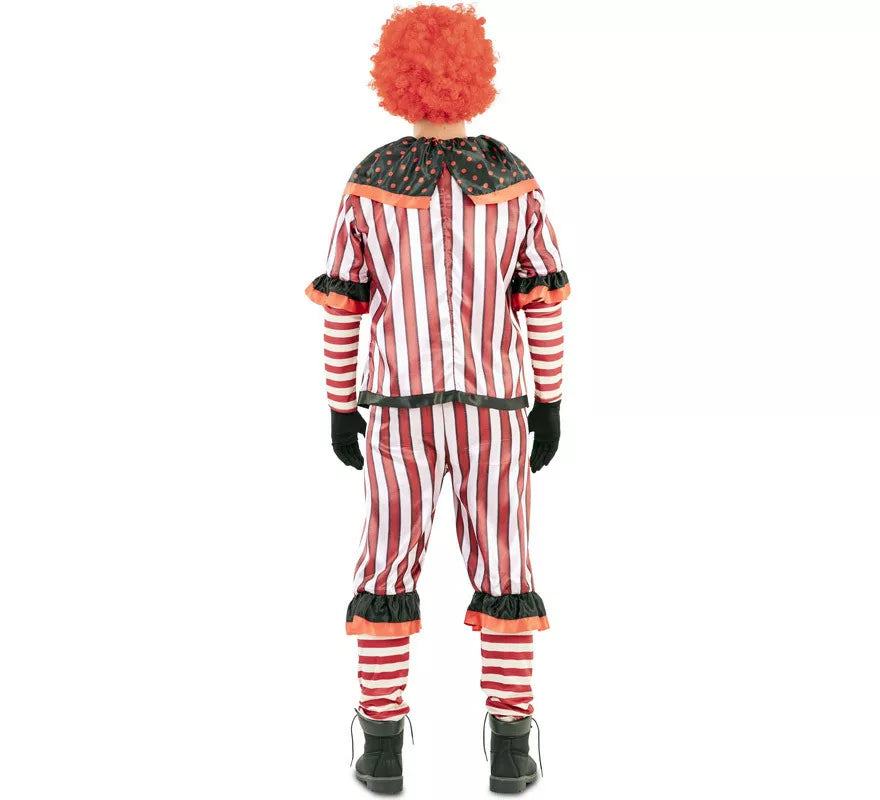 Translation missing: de.Disfraz de Payaso Sangriento Rojo para hombre