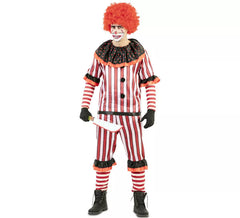 Rotes Blutiger Clown Kostüm für Herren