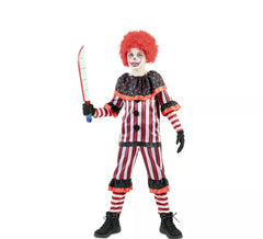 Rotes Blutiger Clown Kostüm für Jungen
