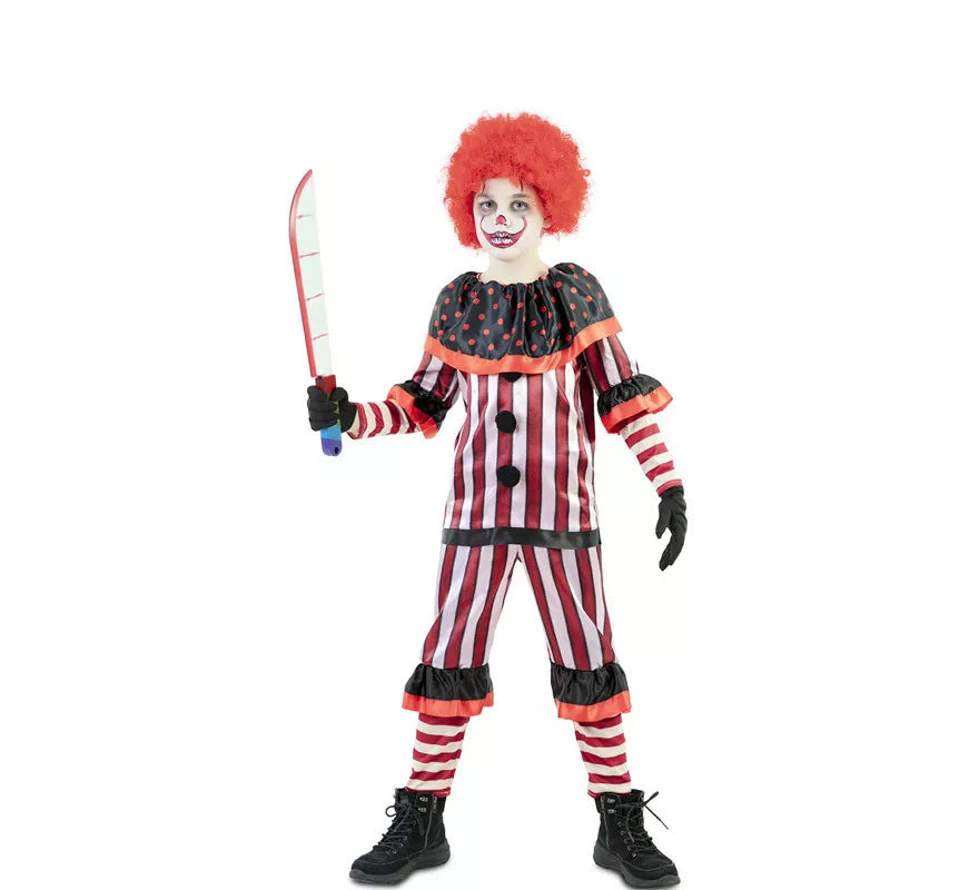Translation missing: de.Disfraz de Payaso Sangriento Rojo para niño