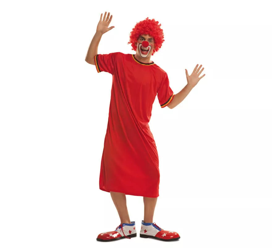 Translation missing: de.Disfraz de Payaso Televisivo Rojo para hombre